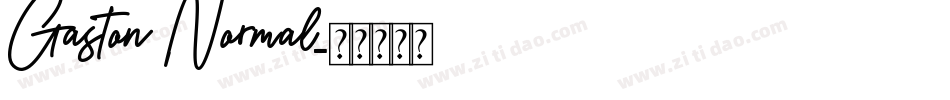 Gaston Normal字体转换